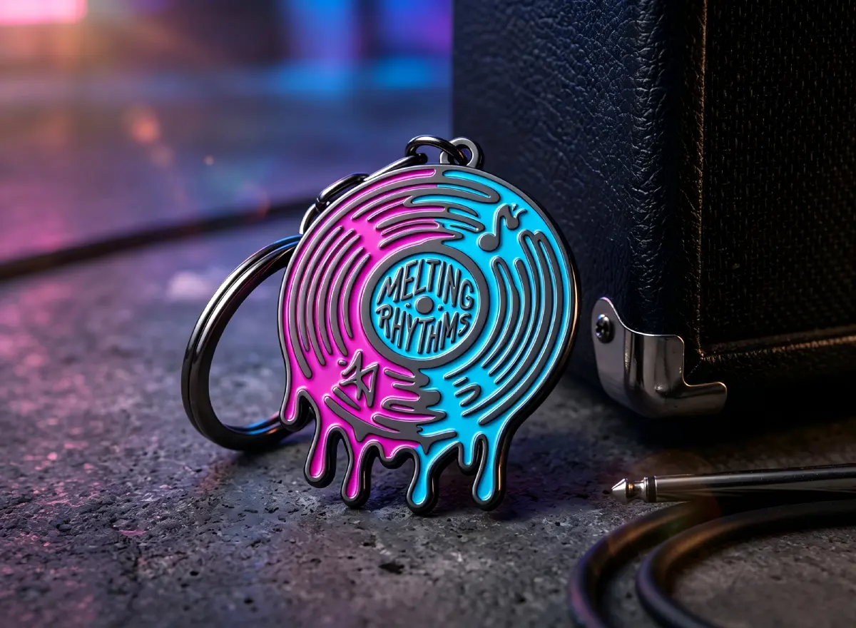 Music Soft Enamel Keychain