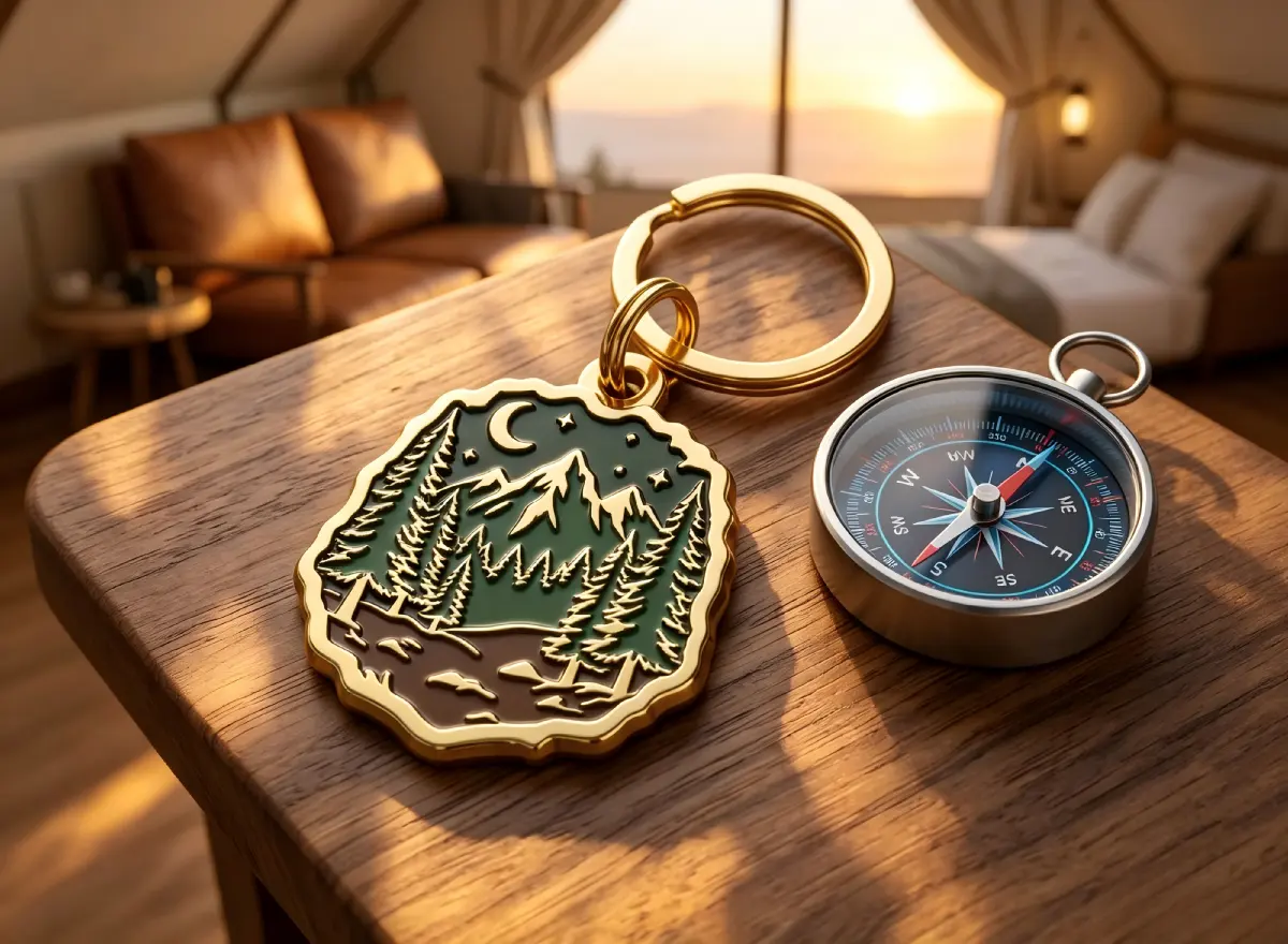 Outdoor Soft Enamel Keychain