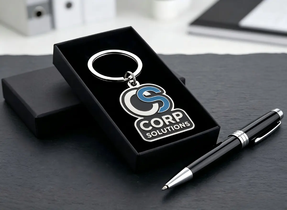 Corporate Hard Enamel Keychain