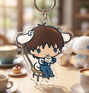 clear acrylic keychains for Fanwork anime Personalized Acrylic Keychain for Fanwork