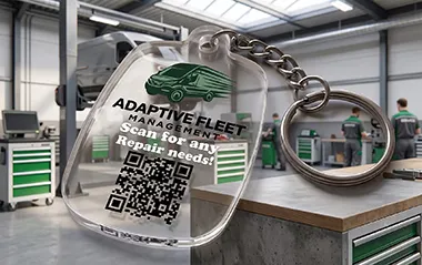 Custom Acrylic Keychains Bulk for Business Acrylic Keychains for Business QR Code