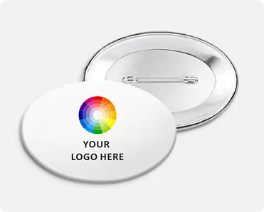 Custom oval button badge Custom oval button badge