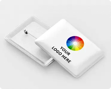 Custom rectangular button badge Custom rectangular button badge