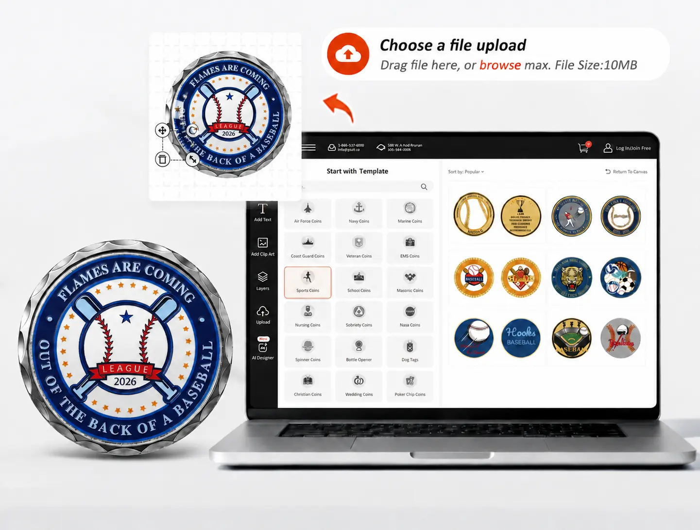 online custom challenge coin design online custom challenge coin design