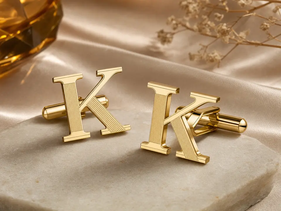 custom initial cufflinks