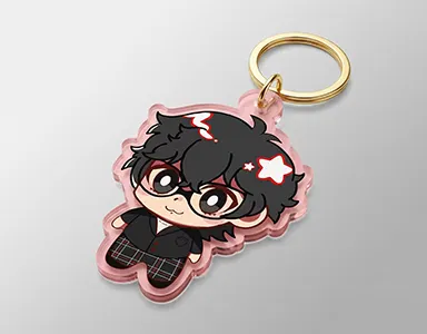 wholesale red acrylic keychains red anime acrylic keychain