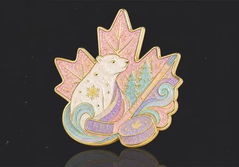 Glitter Hockey Pins Glitter Hockey Pins