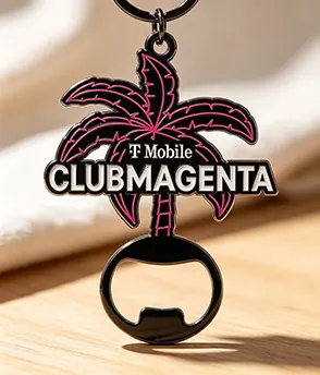 Custom Music Festival bottle opener keychain