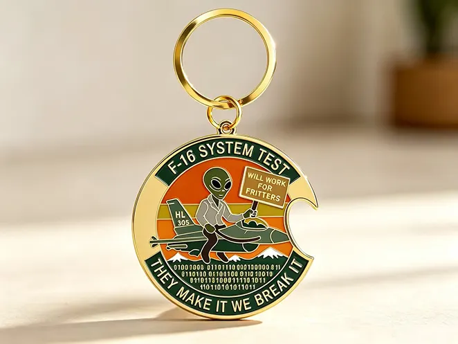 Bottle Opener Keychain with Round Coin Shaped 