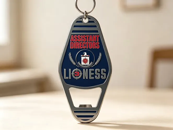 Bottle Opener Keychain with Motel Shaped