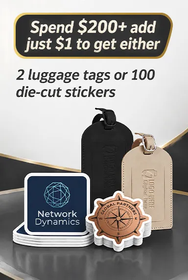 $1 for luggage tags or stickers