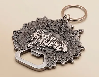 custom vintage bottle opener keychain