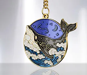 Transparent Enamel Color Keychains