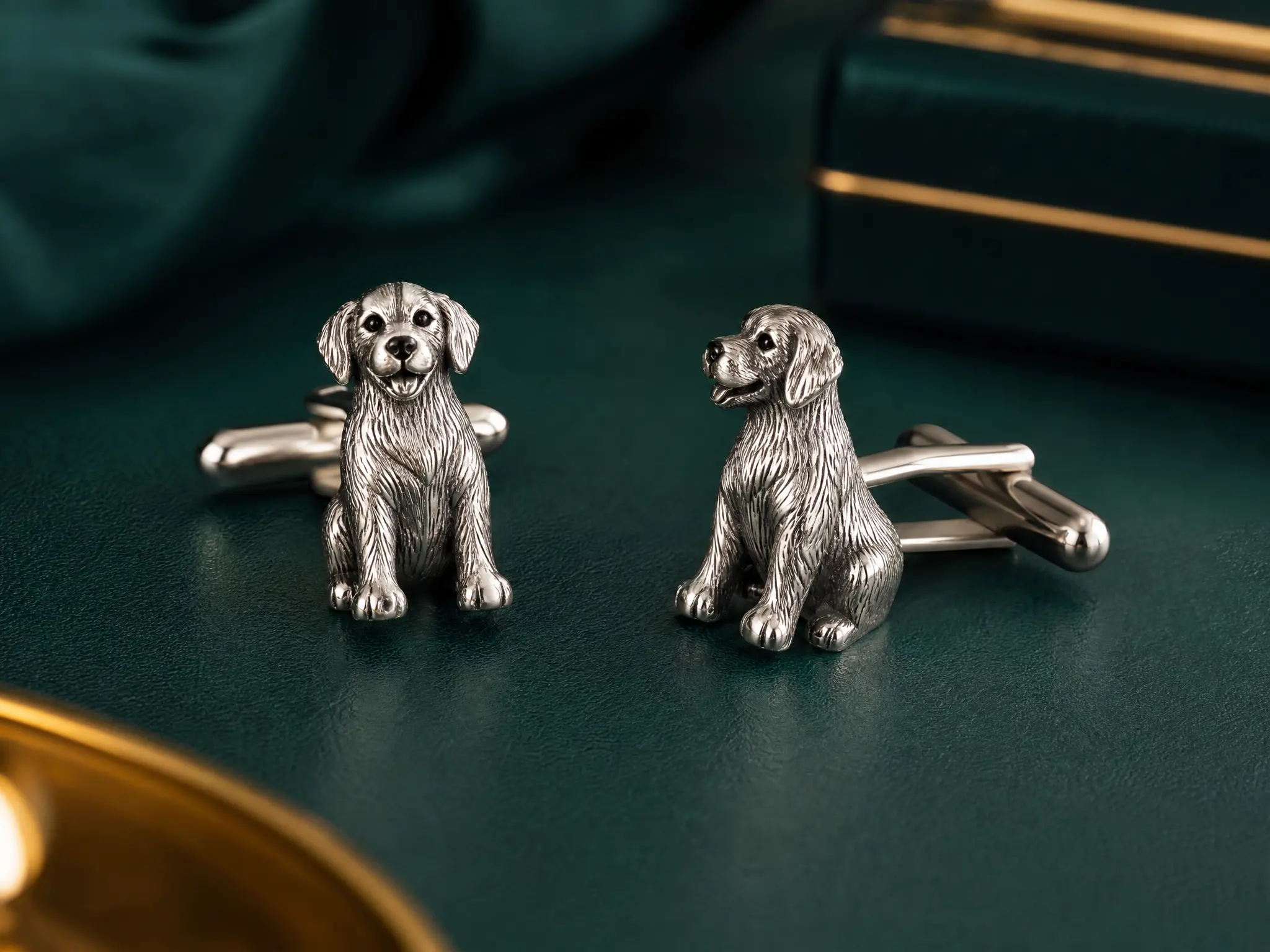 custom dog cufflinks