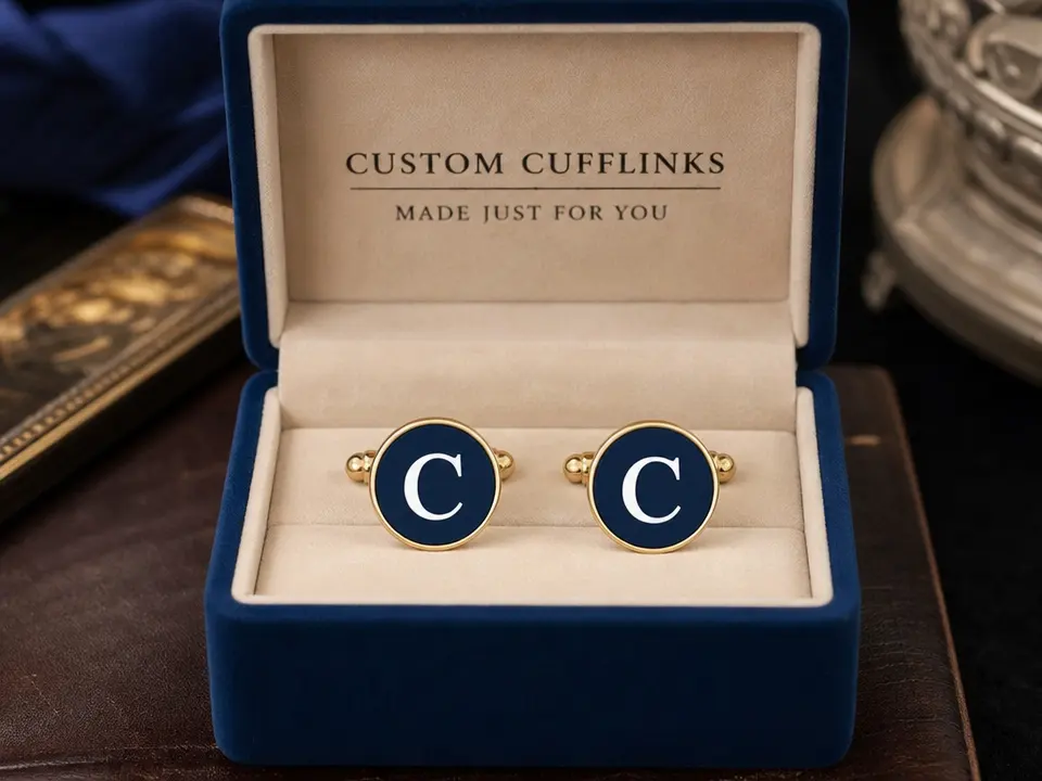 Receive Your Custom Cufflinks Receive Your Custom Cufflinks