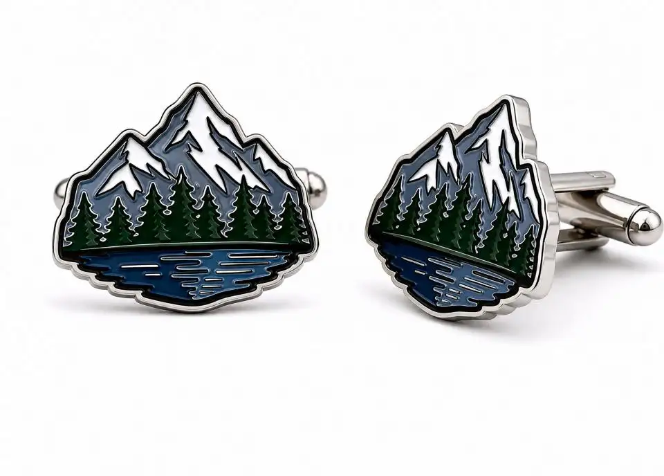 Custom Soft Enamel Cufflinks Custom Soft Enamel Cufflinks