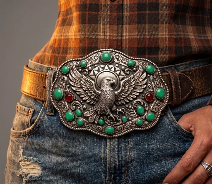 Eagle Turquoise Cowboy Belt Buckles Eagle Turquoise Cowboy Belt Buckles
