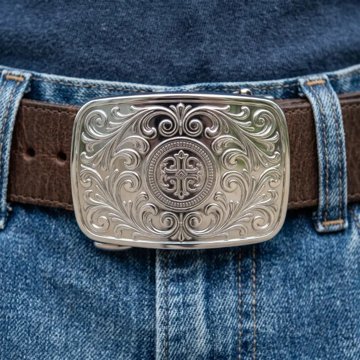 Custom Silver Belt Buckles for Men