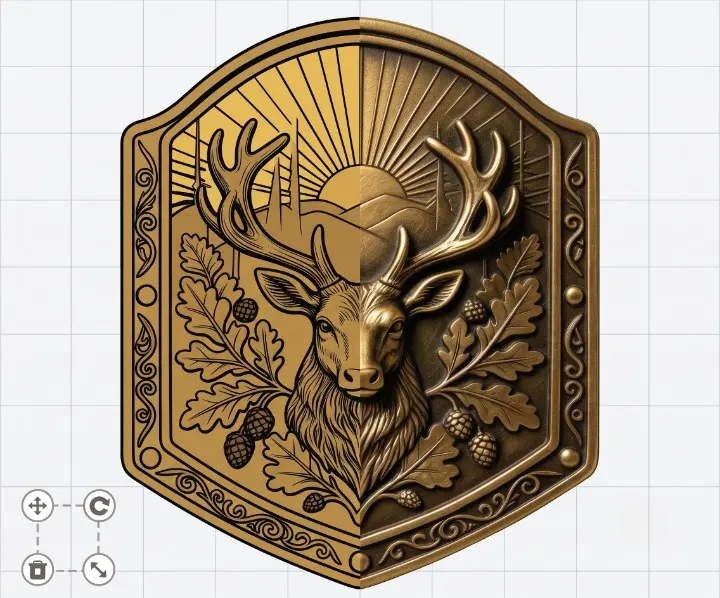 Deer Belt Buckle For Men Template