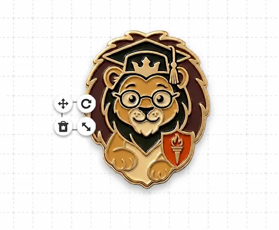 School Mascot Pins Template