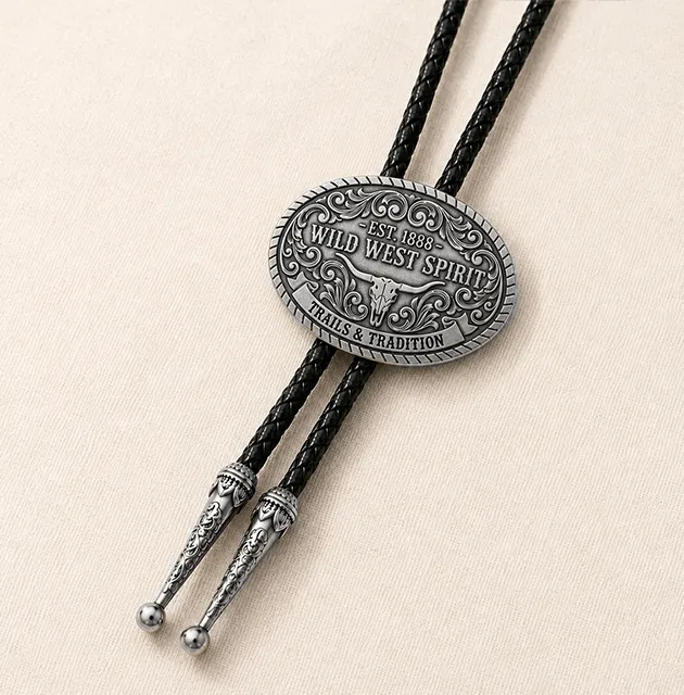 Custom Silver Finish Bolo Ties Custom Silver Finish Bolo Ties