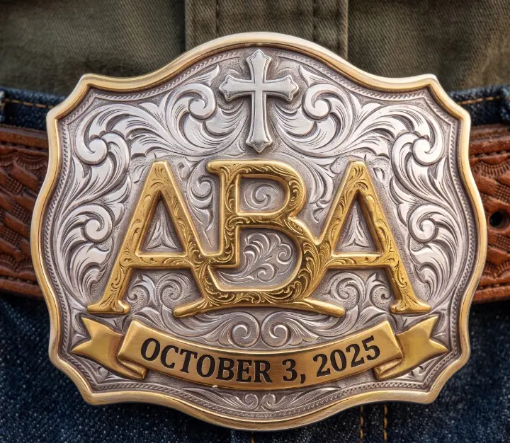 Double-plated Name Belt Buckle Double-plated Name Belt Buckle