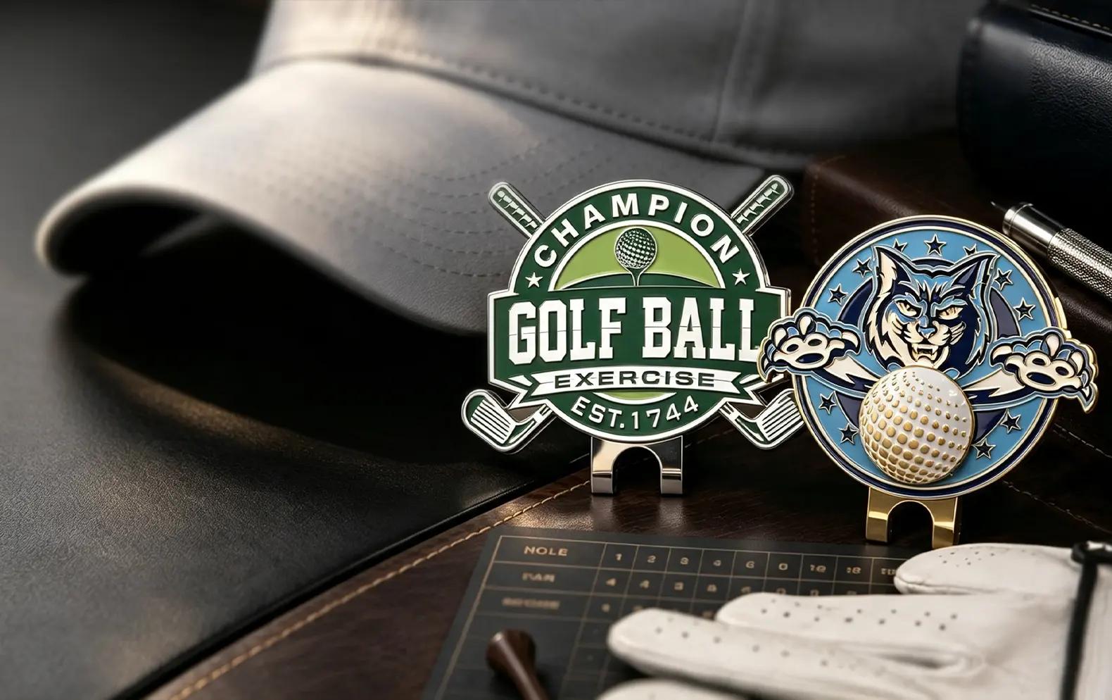 Custom Ball Marker Hat Clips