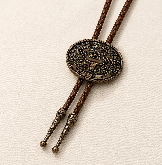 Custom Brown Bolo Tie Custom Brown Bolo Tie