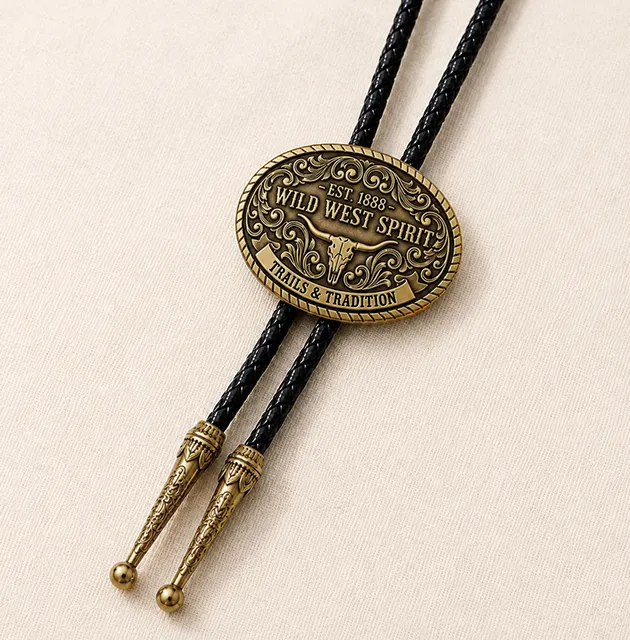 Custom Gold Finish Bolo Ties Custom Gold Finish Bolo Ties