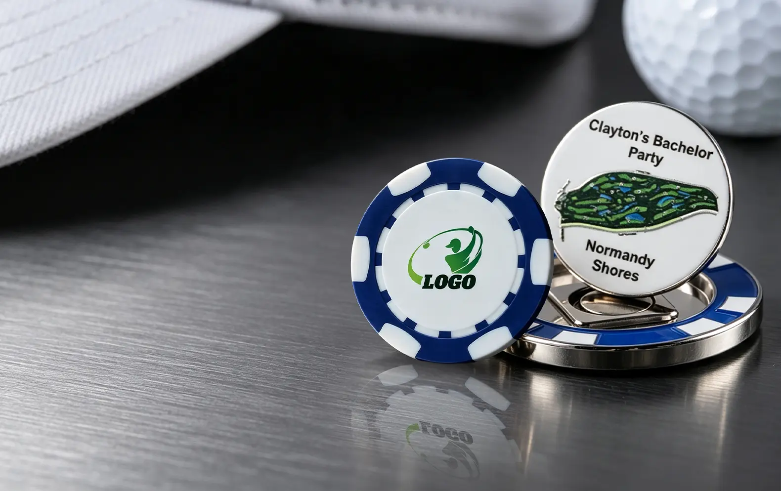 Poker Chip Ball Markers