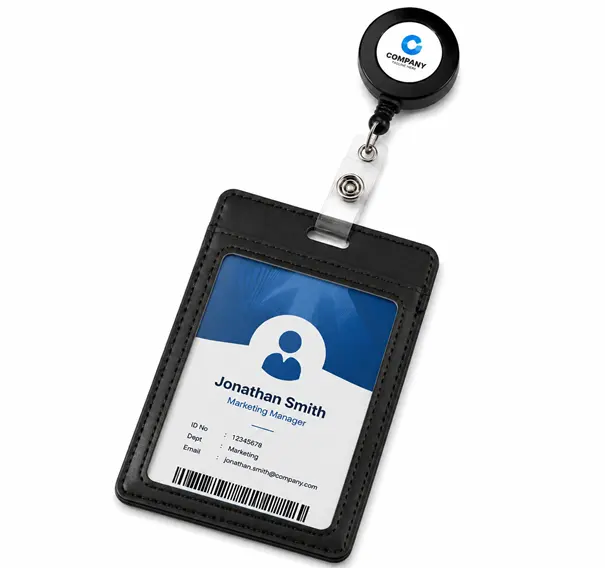 Custom ID Holder with Badge Reel Custom ID Holder with Badge Reel