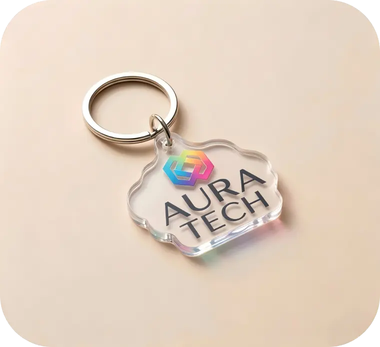 Tailored Clear Perspex Logo Keychains Tailored Clear Perspex Logo Keychains