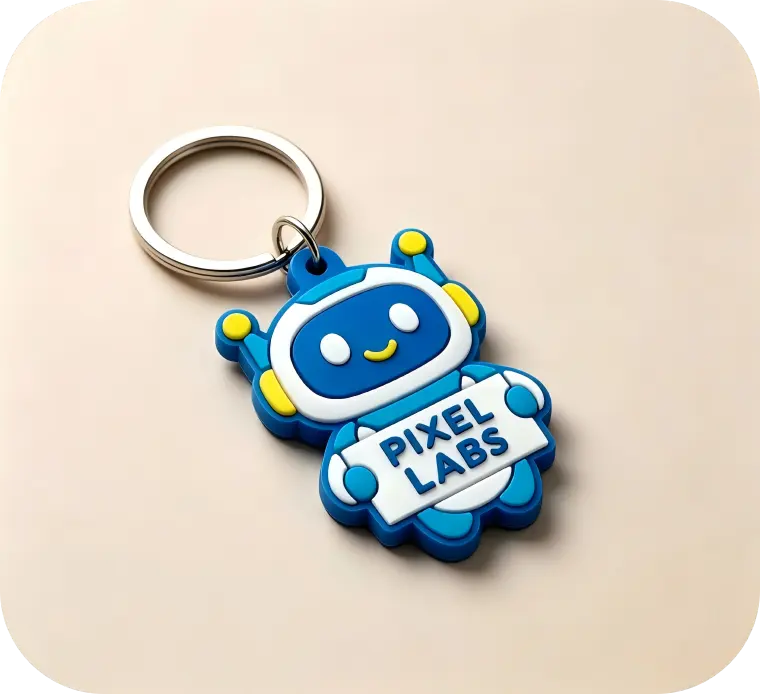 Personalized Soft Rubber Mascot Keychains Personalized Soft Rubber Mascot Keychains