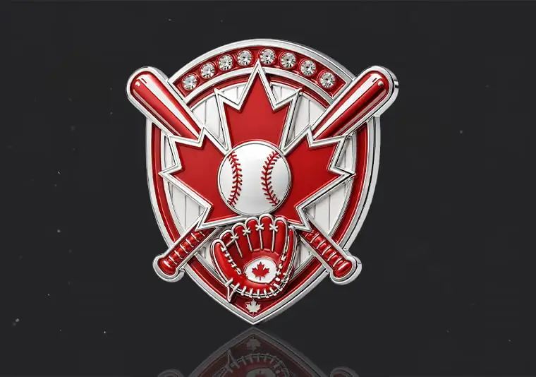 Rhinestone Baseball Pins