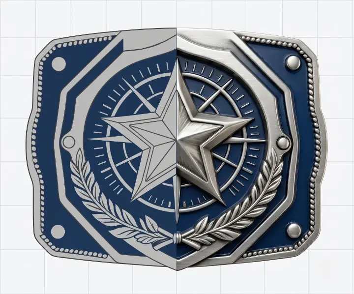 Star Military Belt Buckle Template Star Military Belt Buckle Template