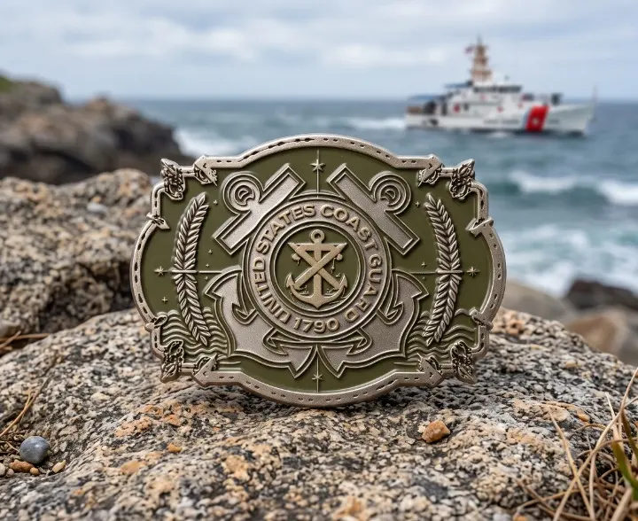 Coast Guard Military Belt Buckle Coast Guard Military Belt Buckle