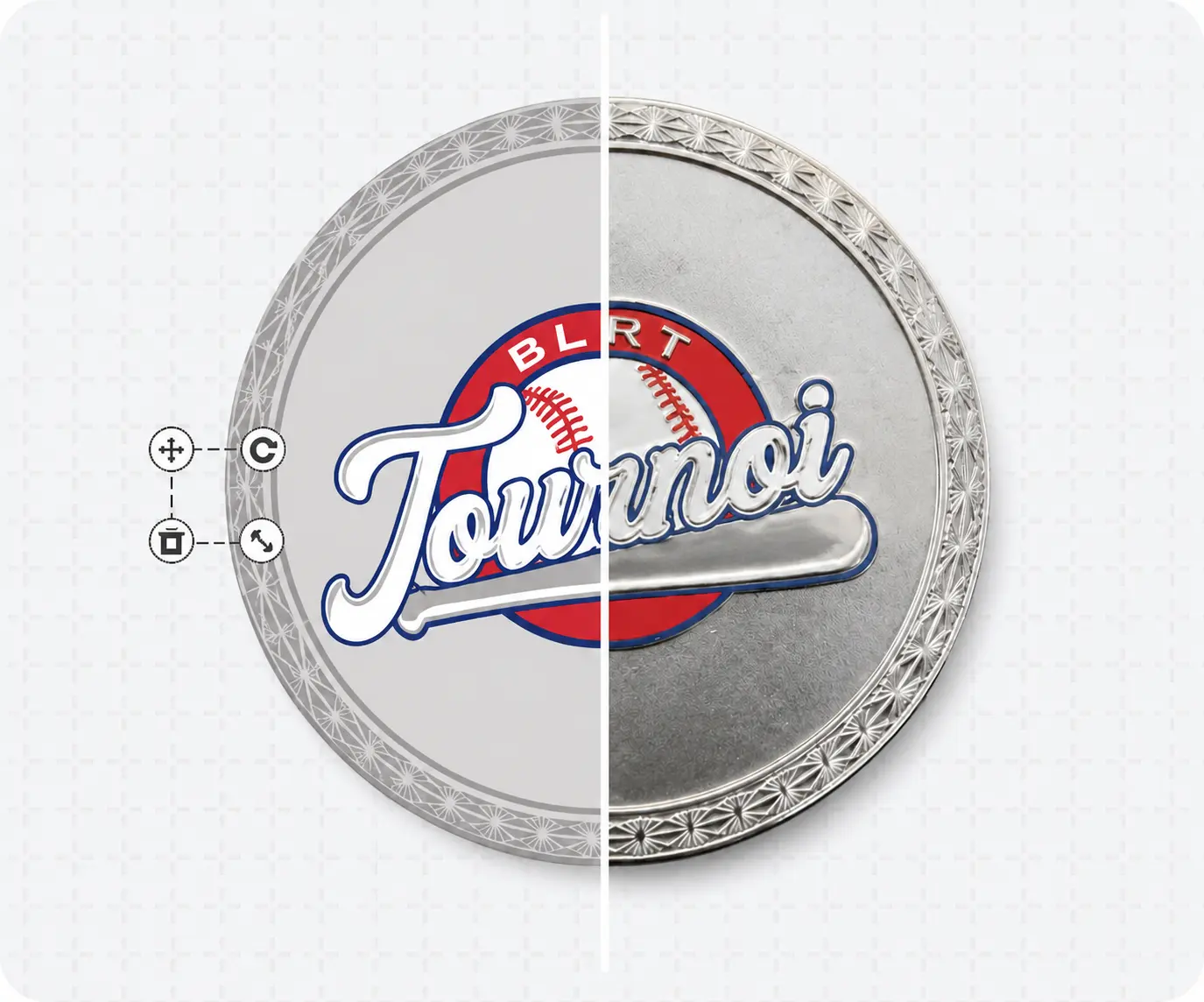 Baseball Coin Template Baseball Coin Template