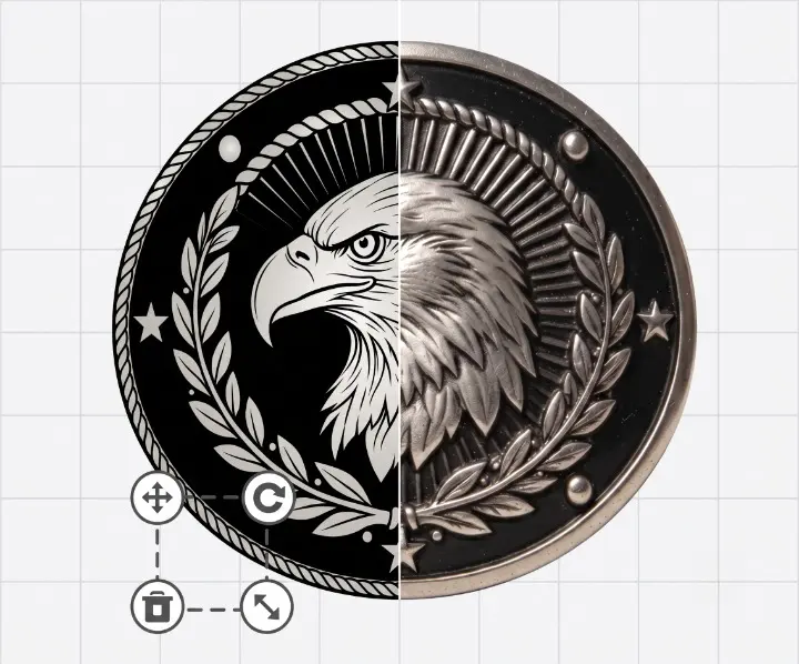 Eagle Belt Buckle For Men Template