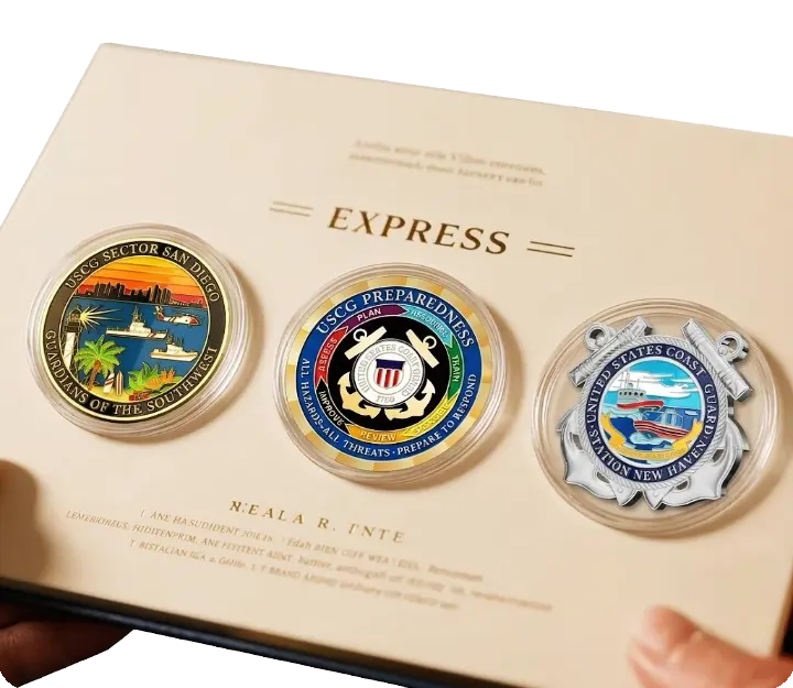 Get my US Coast Guard logo challenge coins Get my US Coast Guard logo challenge coins