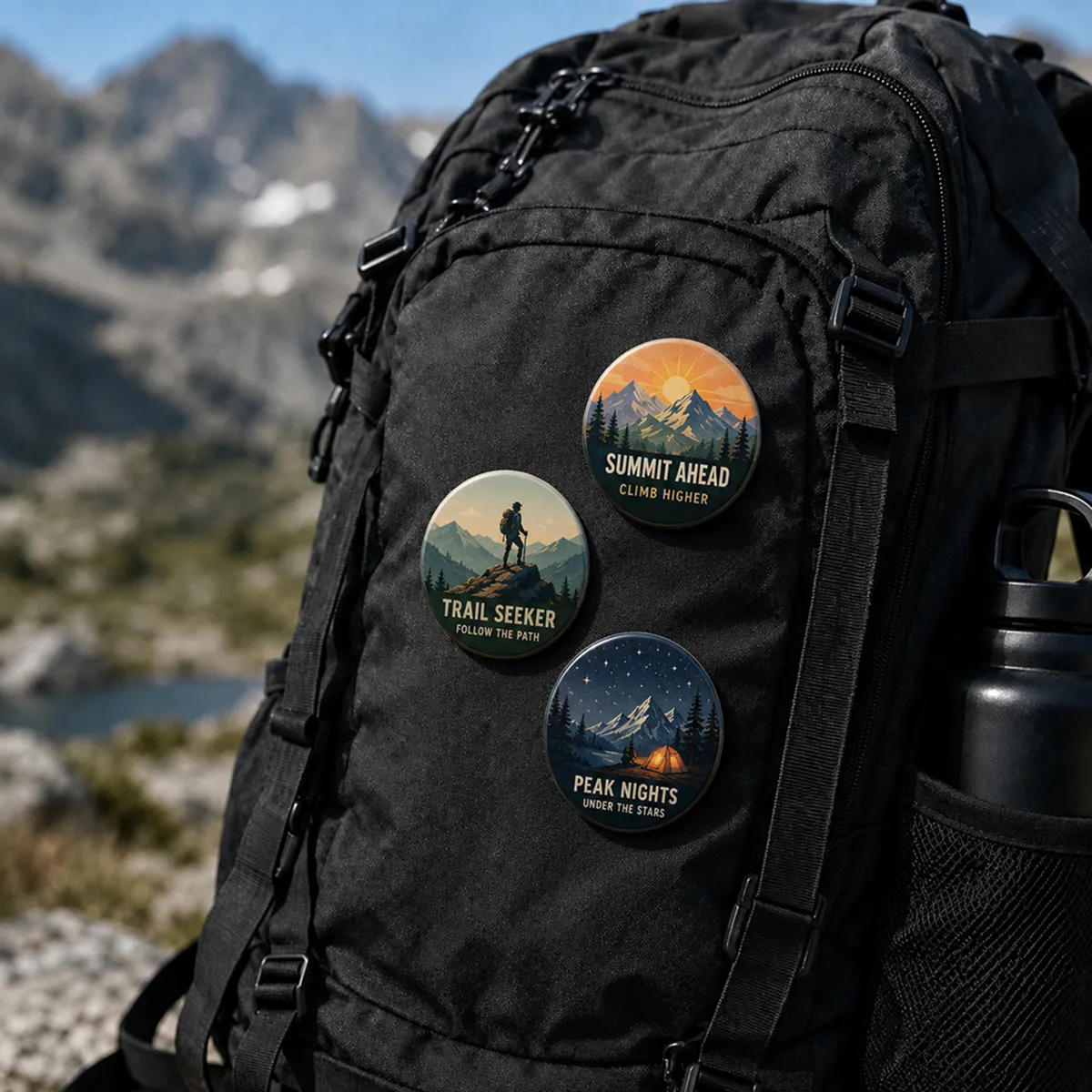 Button Pins for Backpacks