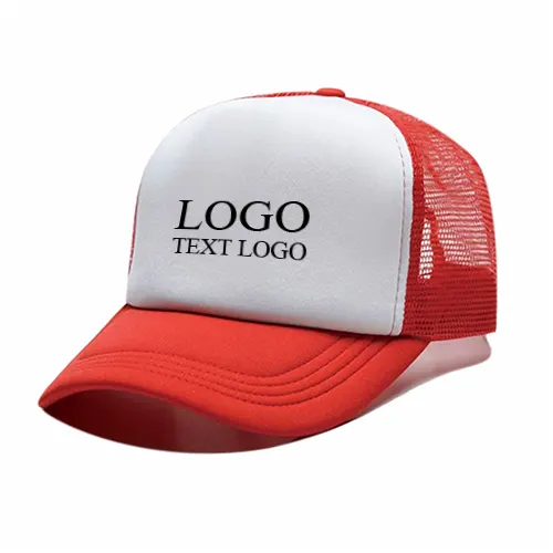 Simple Trucker Hats with Logo Print Simple Trucker Hats with Logo Print