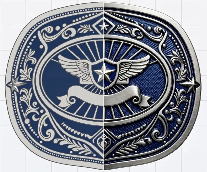 Badge Police Belt Buckle Template