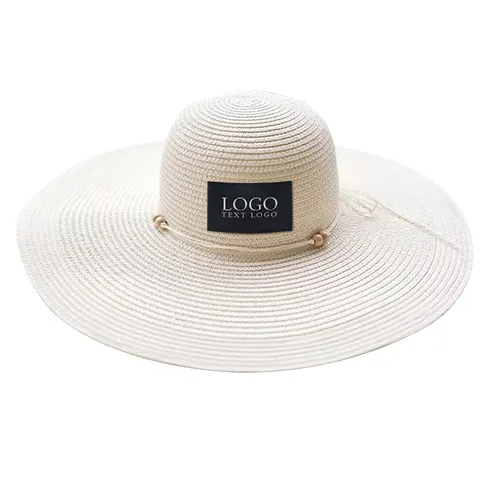 Wood Bead Straw Hat