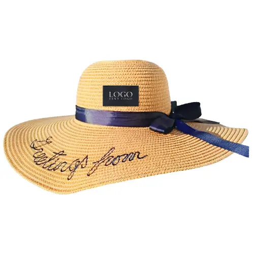 Embroidered Straw Hat