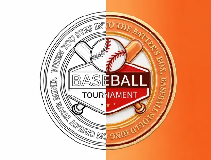 Baseball Challenge Coin Real-life 3D Preview Baseball Challenge Coin Real-life 3D Preview