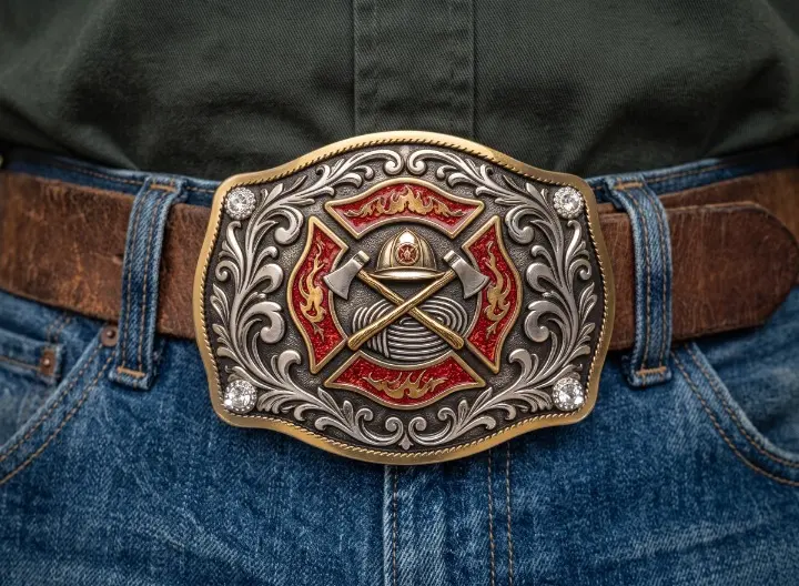Vintage Firefighter Belt Buckle Vintage Firefighter Belt Buckle