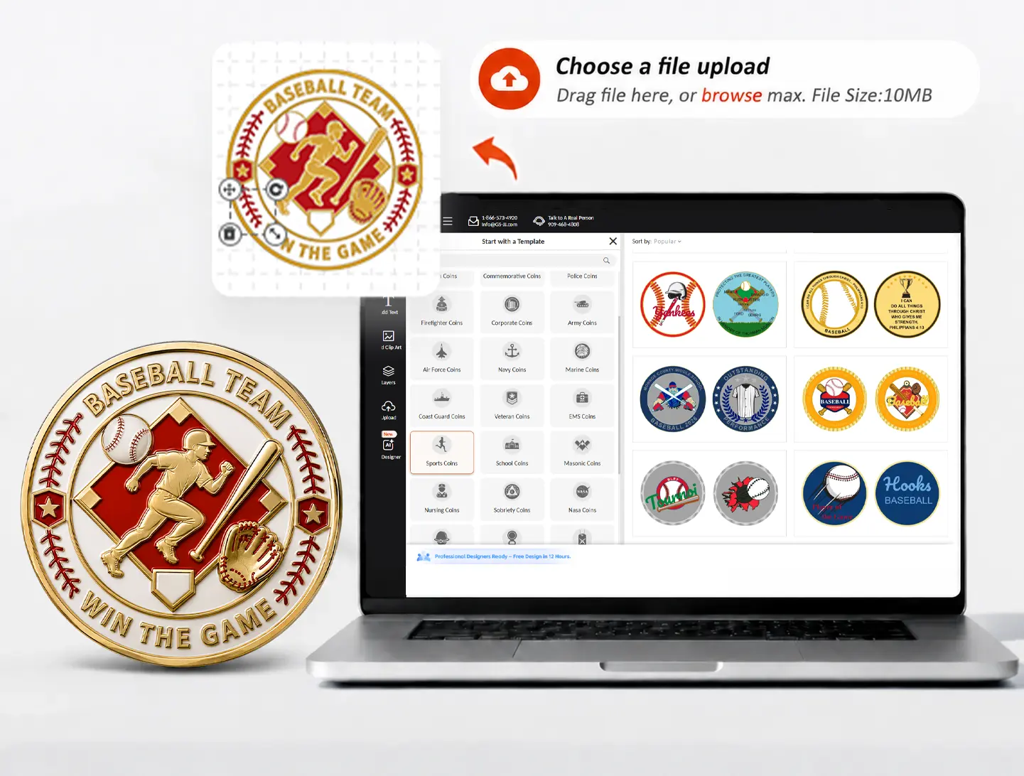 online custom challenge coin design online custom challenge coin design