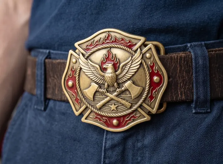 Firefighter Western Belt Buckles Firefighter Western Belt Buckles