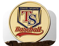 Custom TS Baseball Coins TS Baseball Challenge Coins