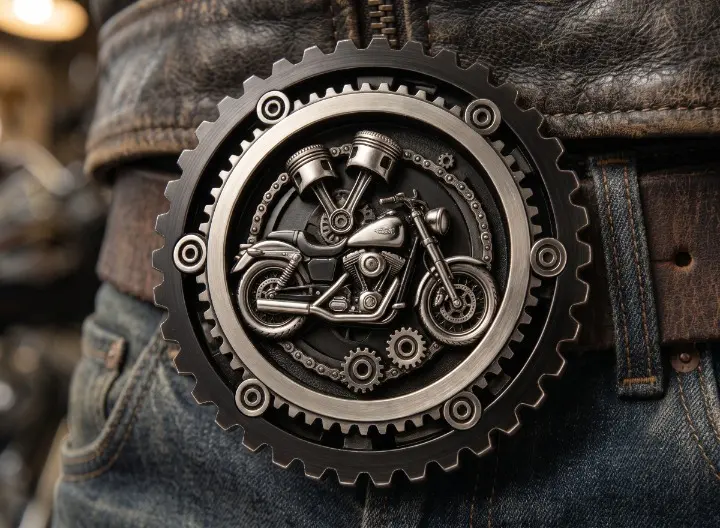 Gear Motorcycle Belt Buckle